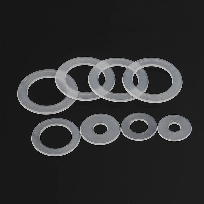 White Nylon Washers Plastic Flat Washer Spacer Seals  Gaskets Ring M3 M3.5 M4 M5 M5.8 M6 M8 M10 M12 M14 M16 M18 M20