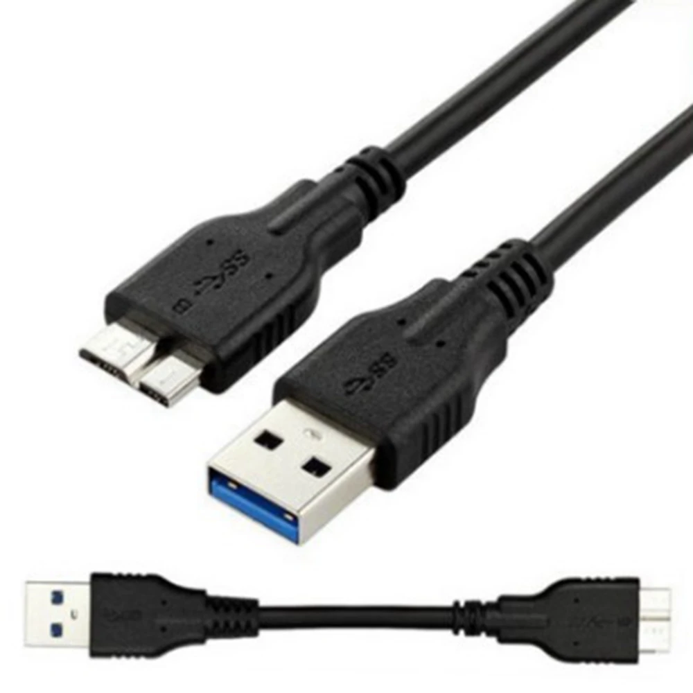 Cable USB 3,0 macho A a Micro B de súper velocidad de 0,1 M para disco duro externo HDD drop