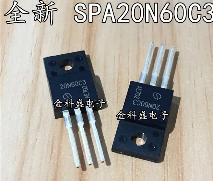 Mxy 5PCS  Transistor SPA20N60C3 New TO220F MOS N-Channel 600V 20A Original 5PCS /LOT