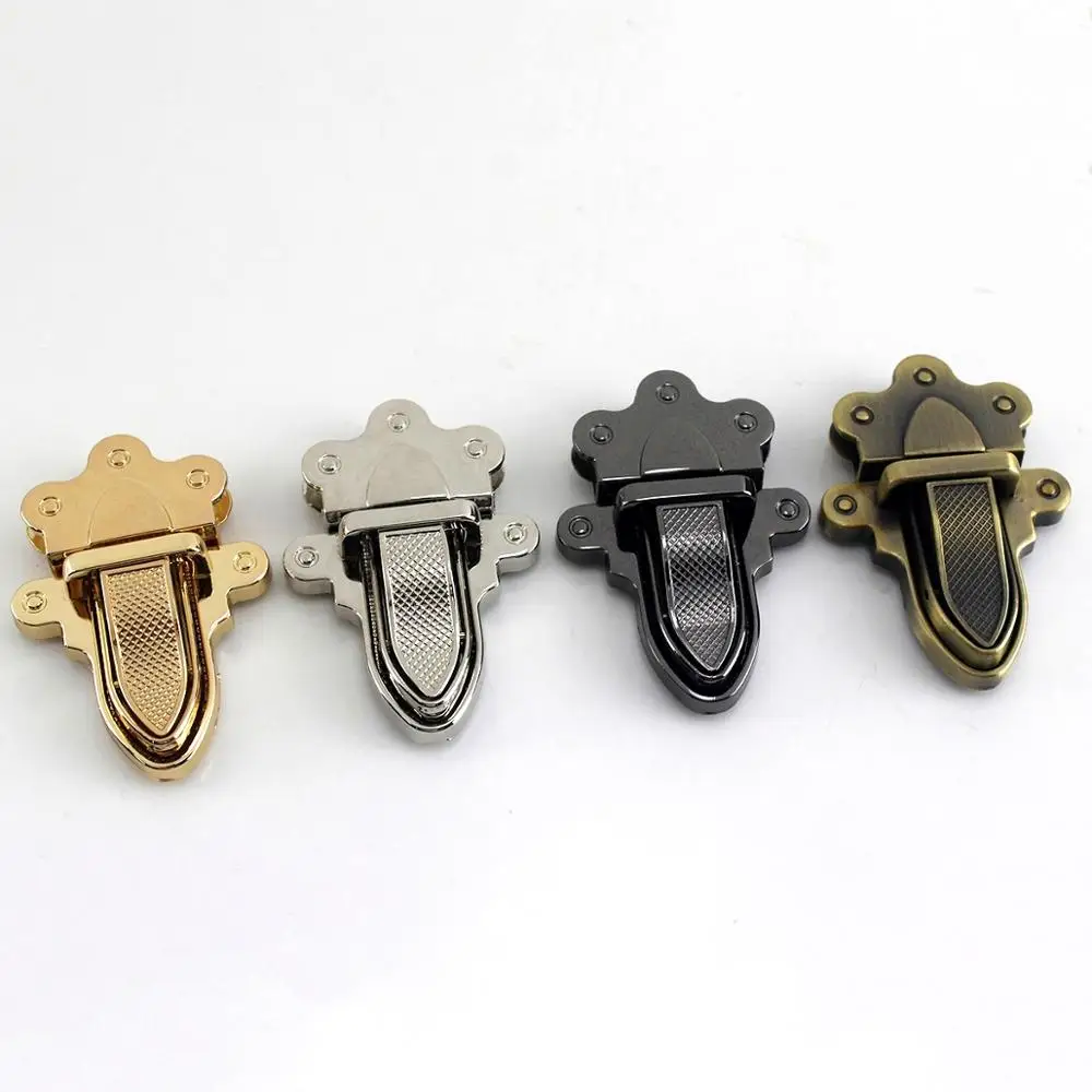 1pcs Metal Clasp Tongue Lock Push Locks Closure Parts for DIY Handbag Shoulder Bag Purse Hardware Accessories