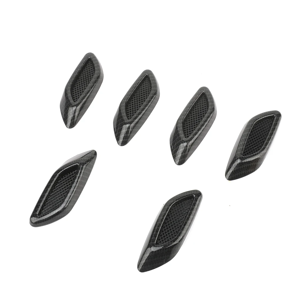 RASTP-6PCS สำหรับรถ Mudguard Air Outlet ตกแต่ง Trim ด้านข้าง Air Outlet เหมาะสำหรับรถยนต์ส่วนใหญ่ RS-LKT032