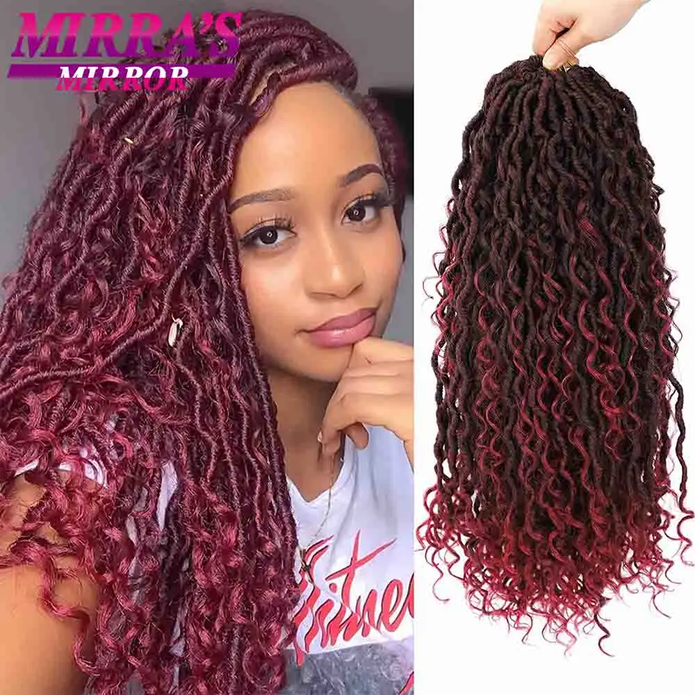 Giả Locs Móc Tóc Xoăn Đầu 14 "20" Nữ Thần Locs Móc Dây Bèo Giả Ổ Khóa Tổng Hợp Thắt Bím Tóc phần Mở Rộng