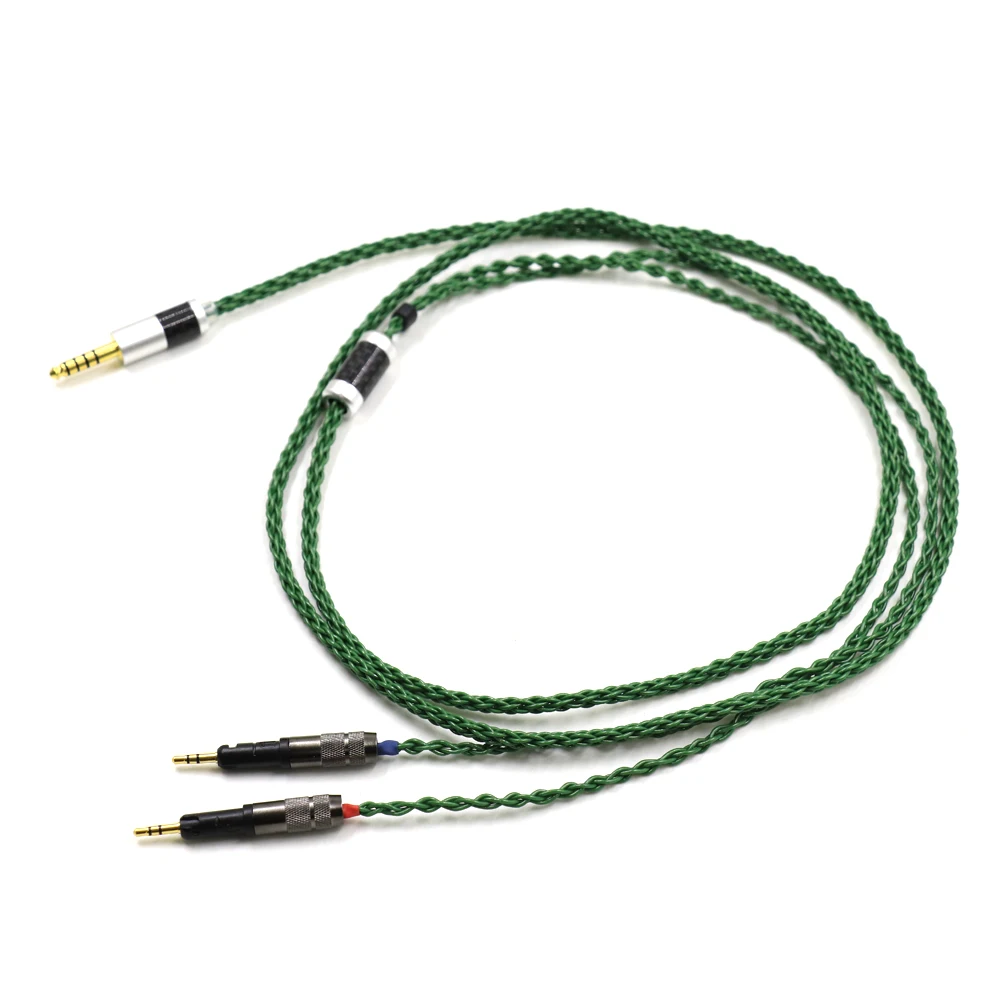 Haldane HIFI 4.4mm 2.5mm 3.5mm XLR 6.35mm Silver Plated Headphone Upgrade Replacement Cable for ATH-R70X R70X R70X5 Earphones