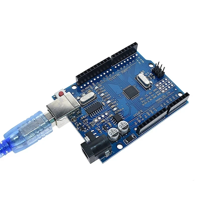 Modifizierte version Ein satz UNO R3 CH340G + MEGA328P Chip 16Mhz Für Arduino UNO R3 Entwicklung board + USB KABEL