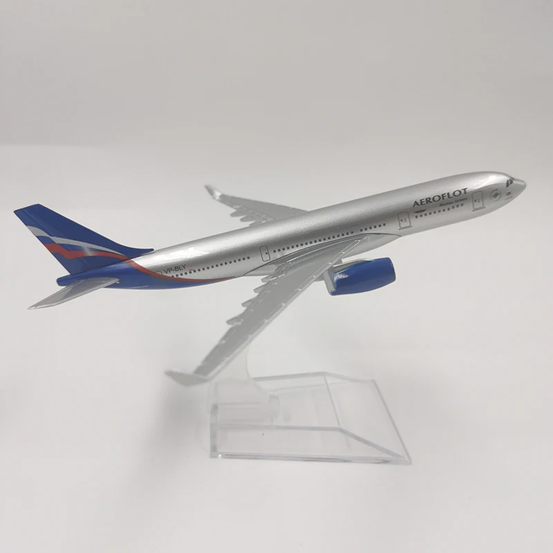 JASON TUTU 16cm Aeroflot Airbus A330 Airplane Model Plane Model Aircraft Diecast Metal 1/400 Scale Planes Russian Airlines A330