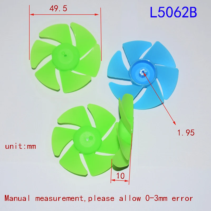 30pcs propeller fan leaf plastic rc car robot ship four  six axis aircraft diy toys parts model accessories baby toy for childre