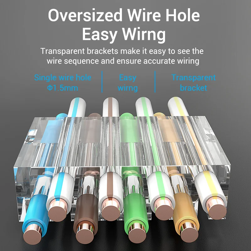 Vention Cat8 RJ45 Connector 8P8C Modular Ethernetสายหัวปลั๊กทองCat8 FTP CRIMPเครือข่ายRJ45 Crimper CONNECTOR cat8