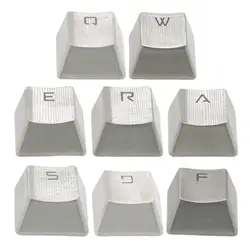 Metal Keycaps Silver fits for Cherry Mechanical Keyboard, Wear-resistant, Professional