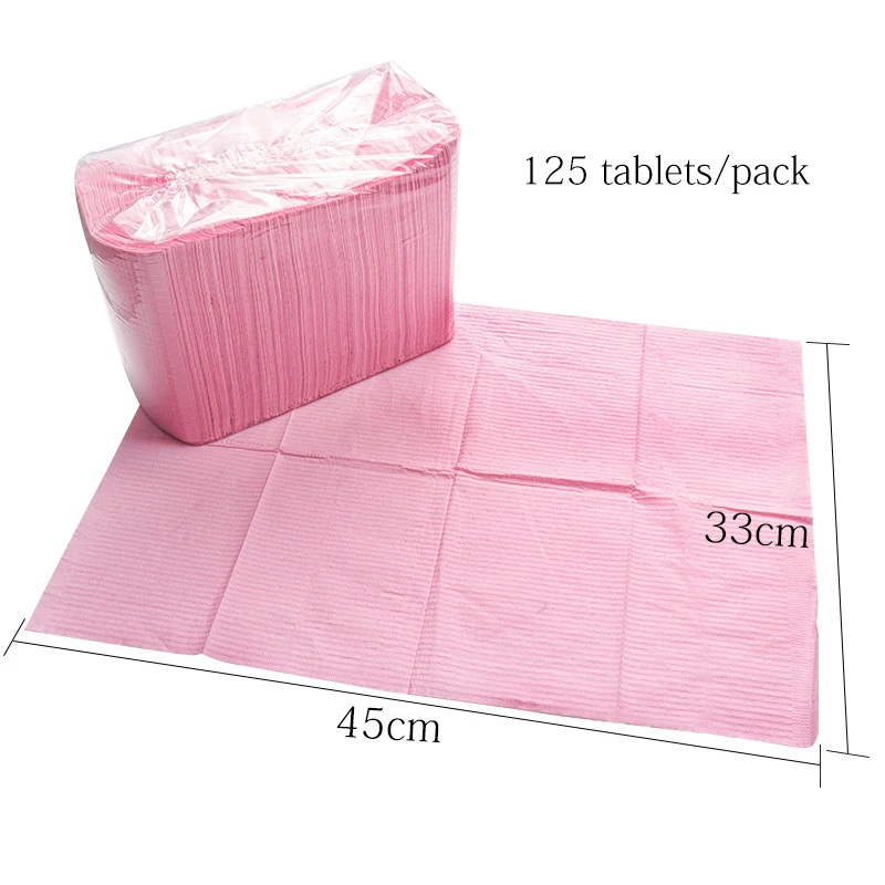 HOT 125 pcs Disposable Makeup Clean Pad Excellent Double-layer Composite Membrane Absorbent Waterproof  Tablecloths Makeup Tools