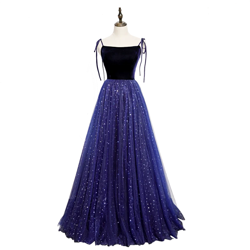 Luxus royal blue samt pailletten stern ballkleid lange kleid vintage medieval kleid Renaissance prinzessin Victoria kleid