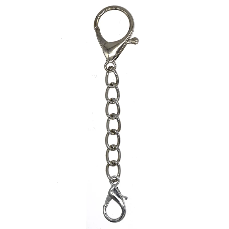 Key Pendant Chain Key Chains Connecting Key Buckle Circular Keyrings Keychains Fittings Bag Charm Accessories