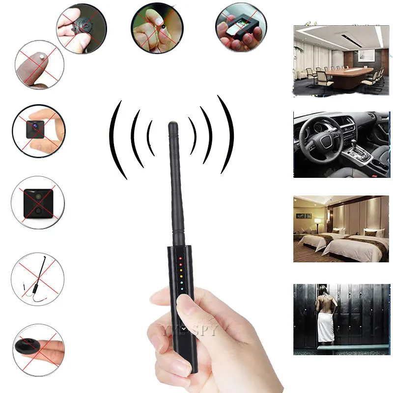 

Personal Alarm Anti Spy Hidden Camera Detector Pen RF Signal GSM Bug Scan Wireless Cam Mobile Phone Signal GPS Locator Finder