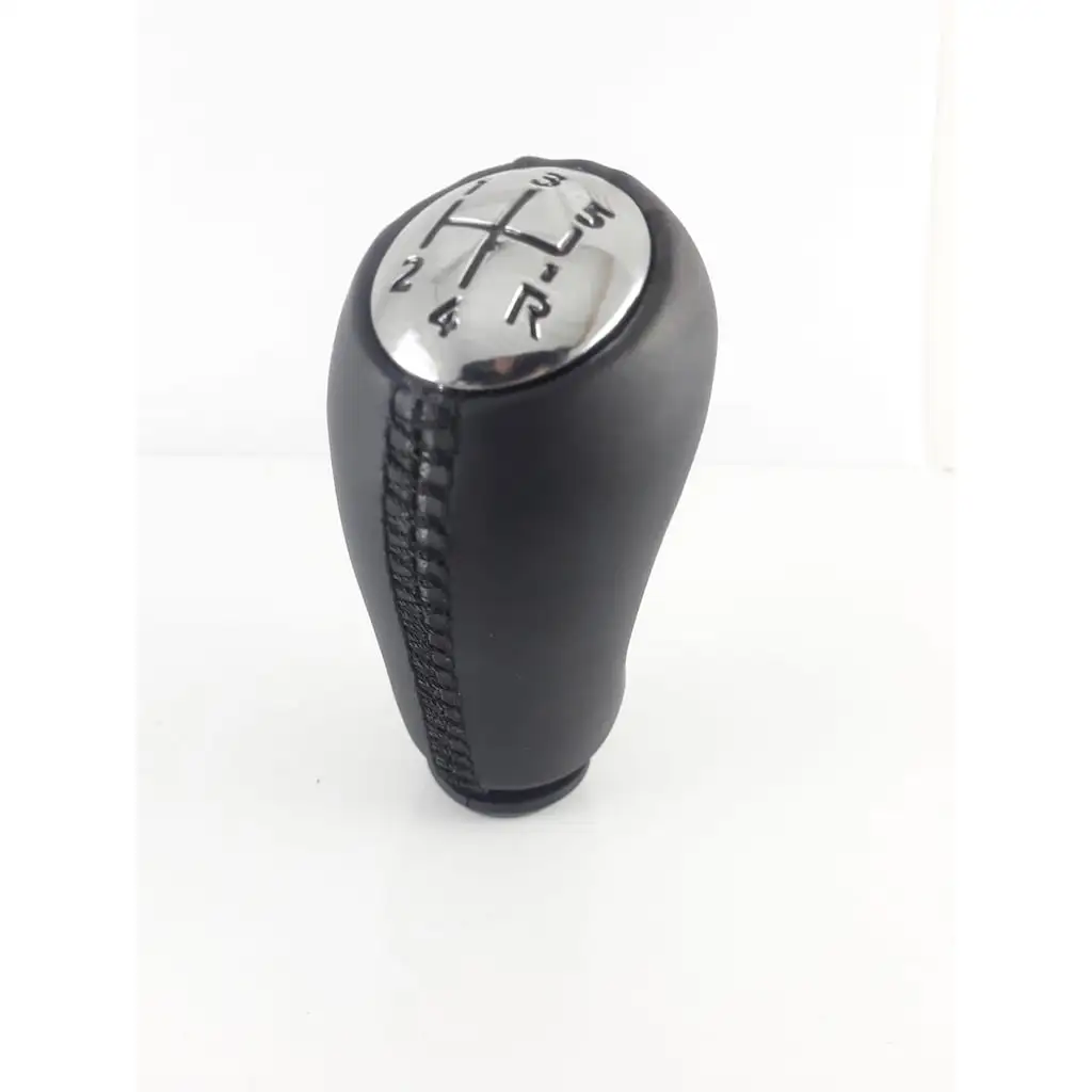 5 Speed Gear Shift Knob Leather Black Color Thread for Renault Megane II MK2 Scenic 2 Clio 3 III MK3 Fluence Gear Shifter