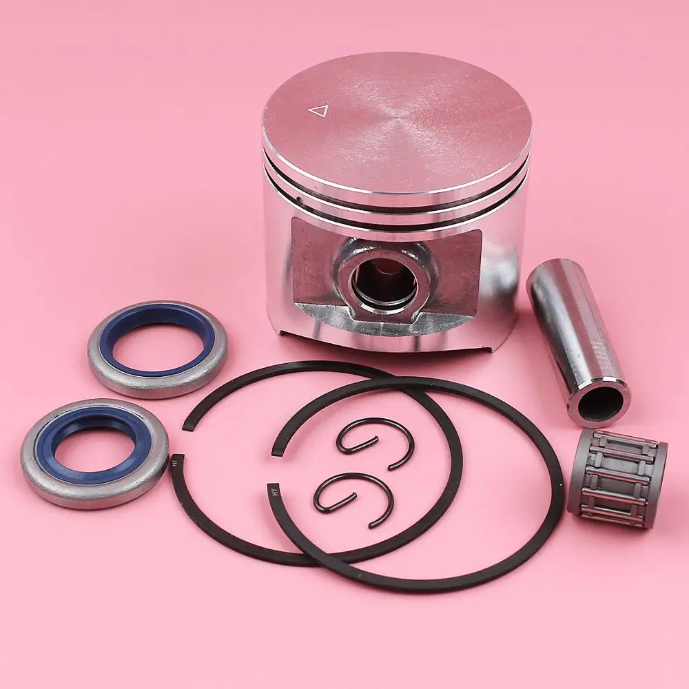 50mm Piston Ring Kit di Tenuta Olio Per Jonsered 2071 2171 CS2171 Motosega 503691271 w Cuscinetto Ad Aghi Spille Anello di Sicurezza