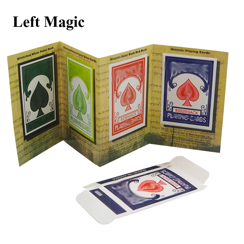 1set 3D Advertising Magic Tricks Card Deck Appearing Magia Magician Close Up Gimmick Props Mentalism Comedy Classic Toy