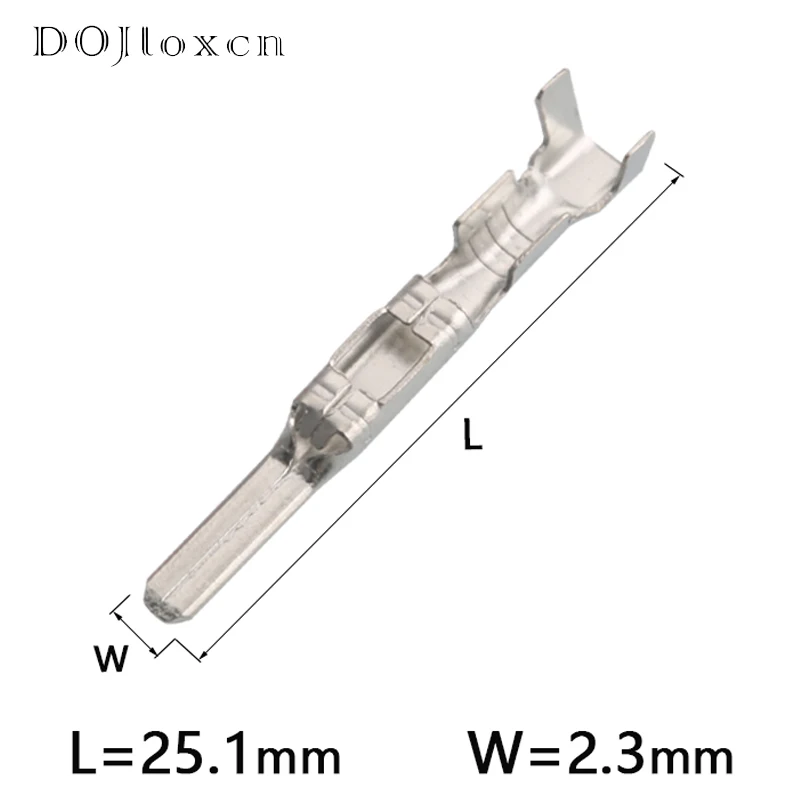 20/50/100/200/Pcs 2.3 MM Car Crimp Terminal Non-Insulated Automotive Electrical Connector Male Female Pins DJ621-2.3A DJ613-2.3A