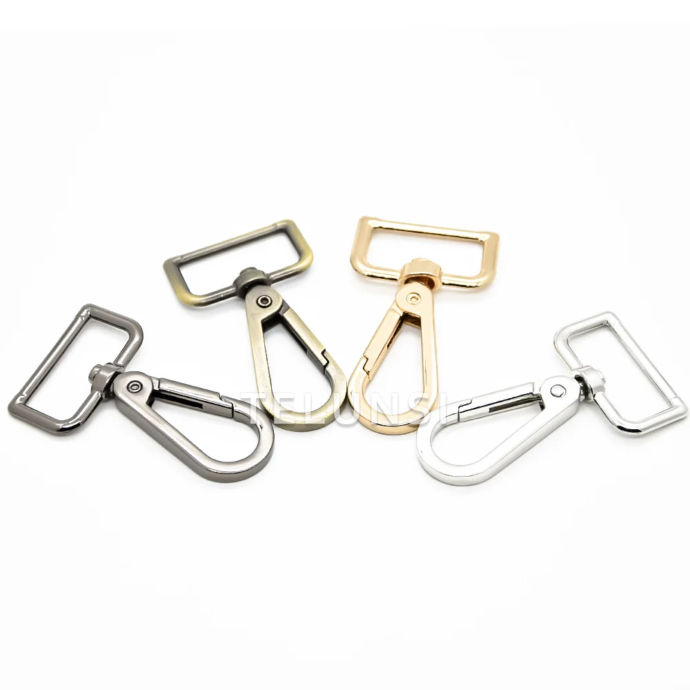 5pcs Metal Swivel Lobster Clasps Purse Bag Clips Trigger Snap Hook for Straps Bags Belting DIY Leathercraft (1inch/25mm)