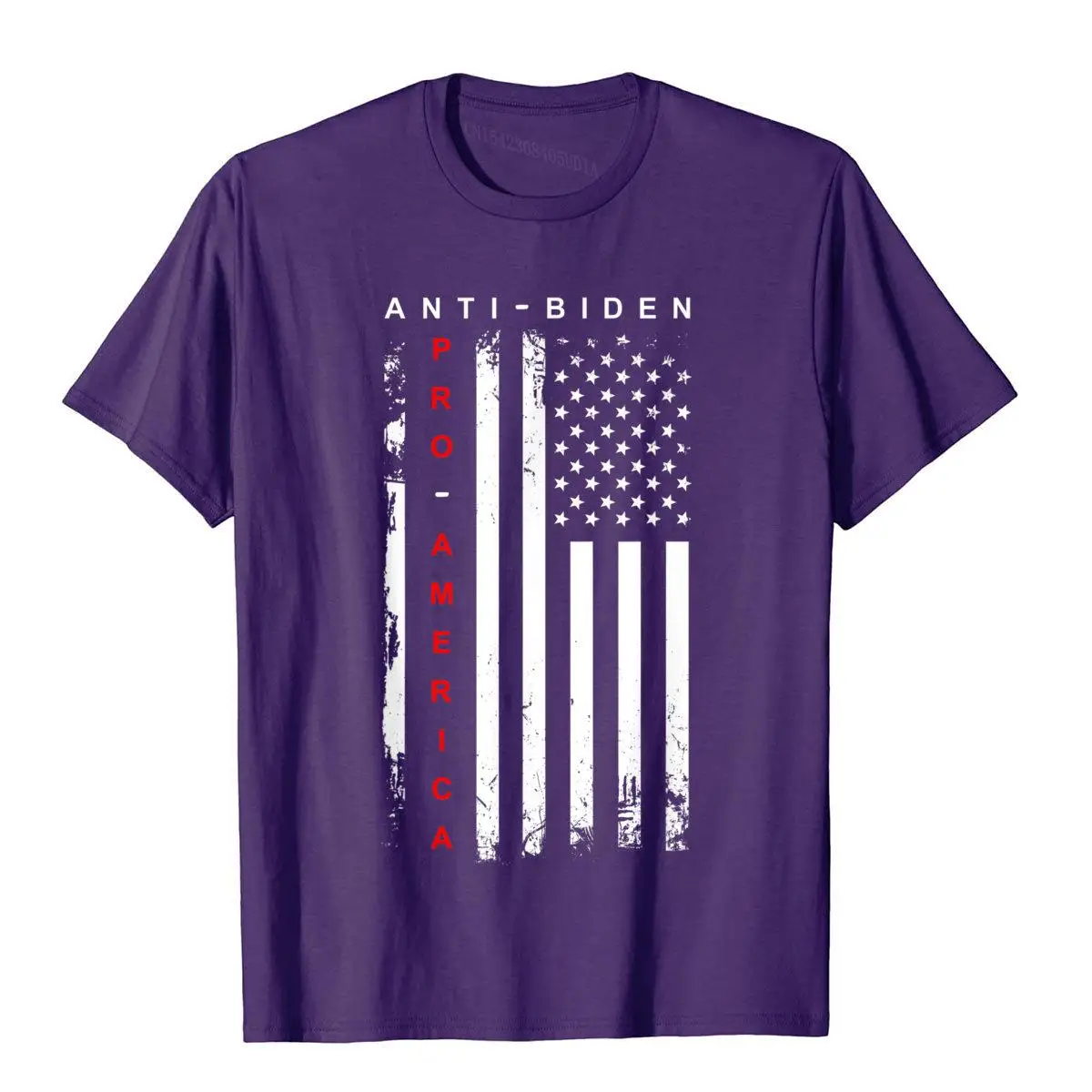 PRO AMERICA ANTI BIDEN FLAG USA IMPEACH JOE BIDEN ANTI BIDEN T-Shirt Graphic Tight T Shirts Cotton Male T Shirt Leisure