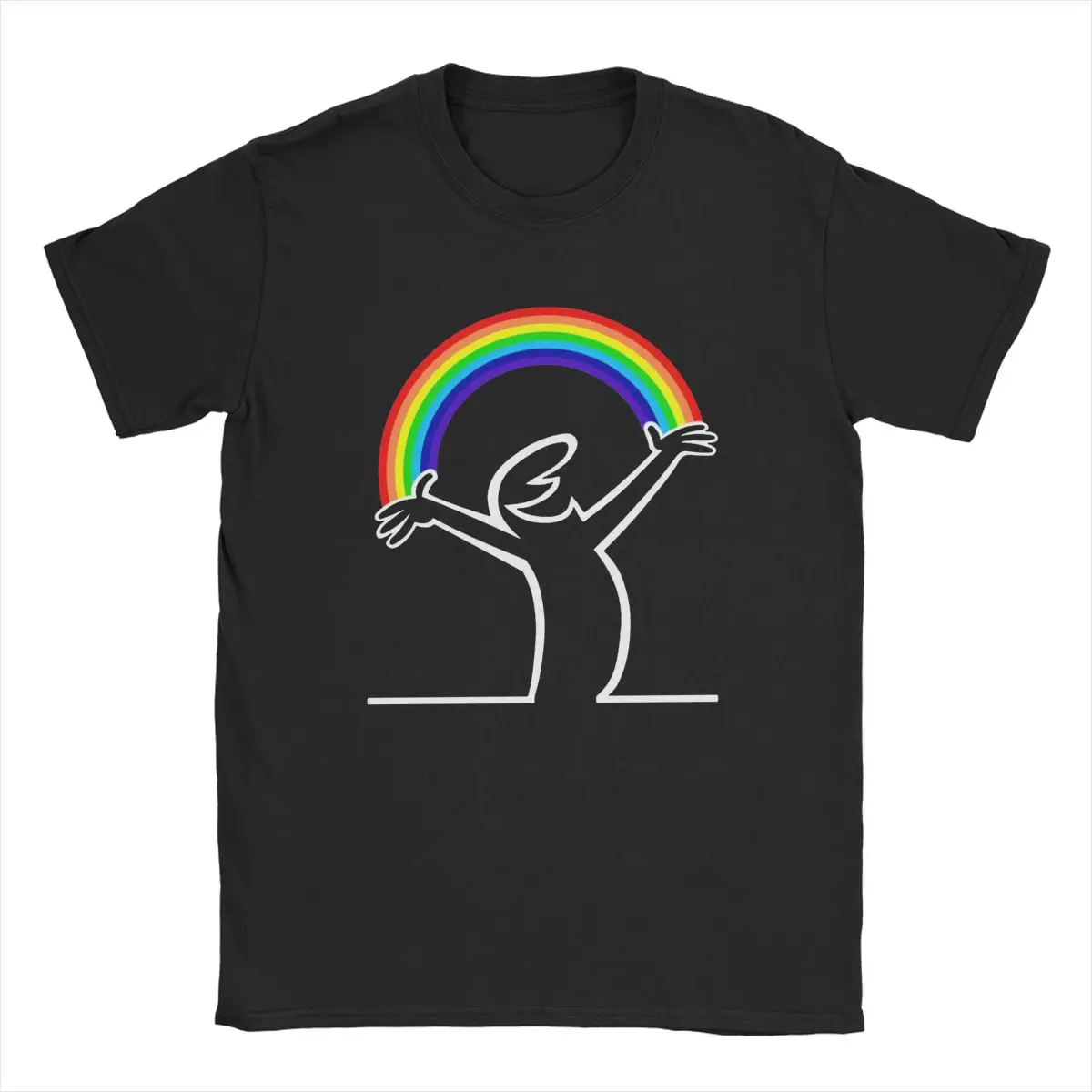 La Linea Men Lineman Rainbow La Linea T Shirt 100% Cotton Clothing Vintage Short Sleeve O Neck Tees Birthday Present T-Shirt