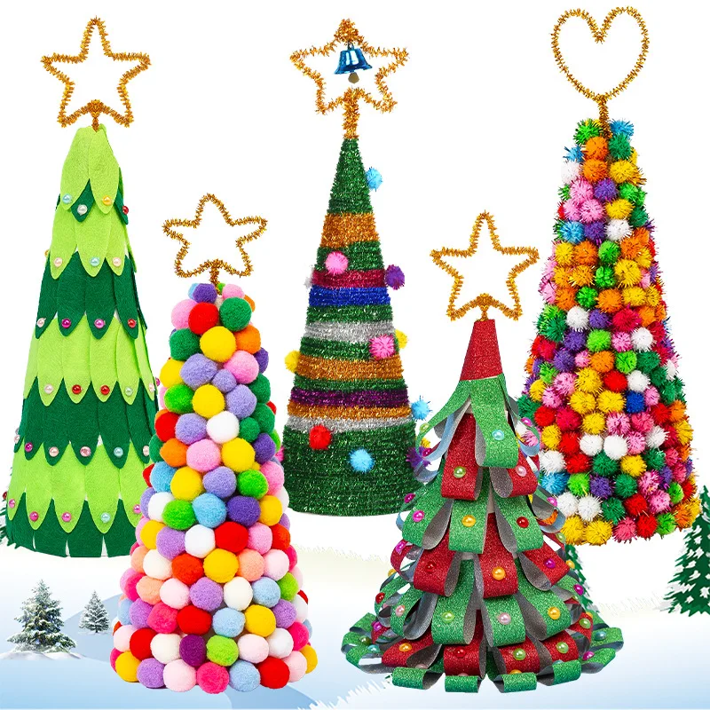 White Green Red Pompom Fur Balls DIY Soft Pom Poms Craft Pompones Christmas Ball Ornaments Glue on Cloth Accessories 8mm To 30mm