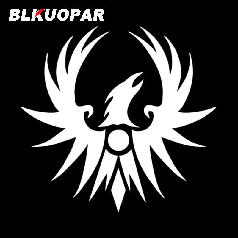 BLKUOPAR for Phoenix Rising Sun Symbolische Car Stickers Waterproof Fashionable Decals Scratch-Proof Windows Helmet Decor