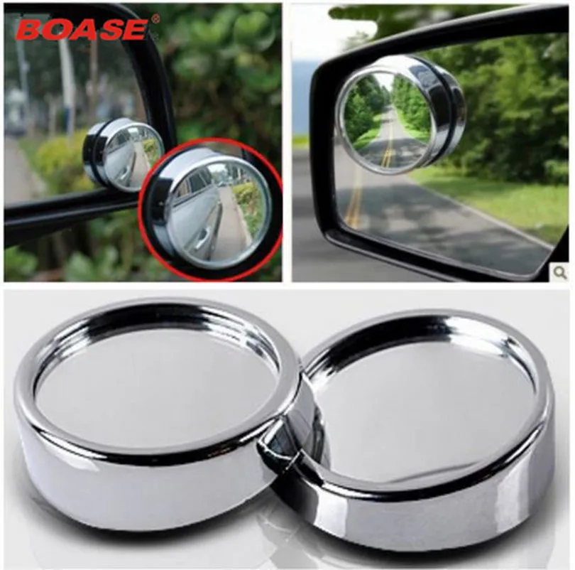 1 Pair Blind Spot Mirror Wide Angle Mirror 360 Degree Adjustable Convex Rear View Mirror Car Mirror For All Universal Vehicles