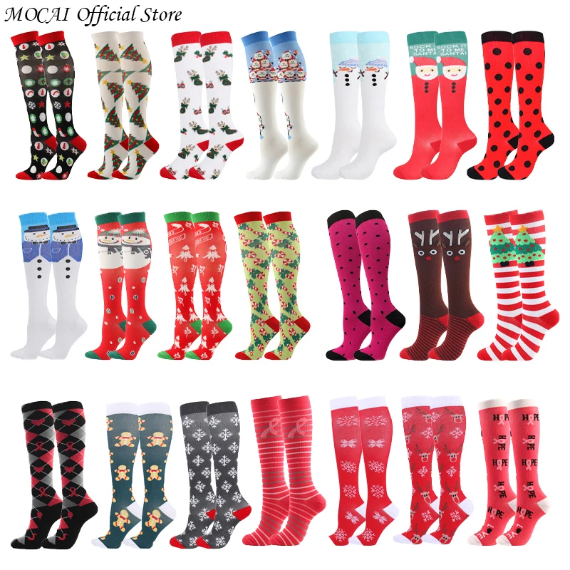 

Men's And Women's Compression Stockings Wholesale Christmas Halloween Gifts Warmte Sokken Calcetas Anti Deslizantes Para Futbol