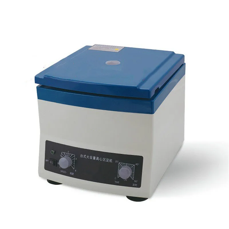 Laboratory Centrifuge Slow Speed Desktop Centrifuge 4000r/min Large Capacity Sediment Centrifuge Machine 50 ml * 6 Tubes