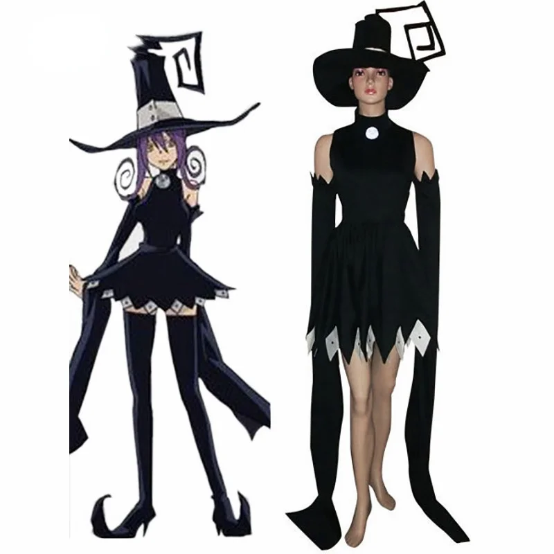 

Anime Soul Eater Blair Halloween Outfit Customize Size for Adult Kids Black Costume