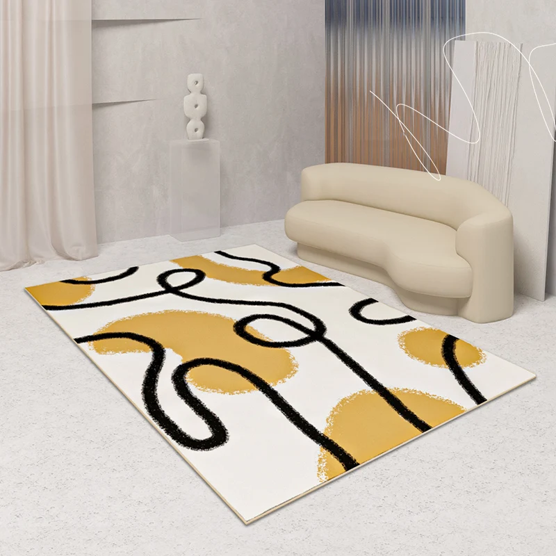 Nordic Concise Striped Carpet And Rug For Living Room Japanese Style Modern Bedroon Rug Abstract Line Coffee Table Floor Mat