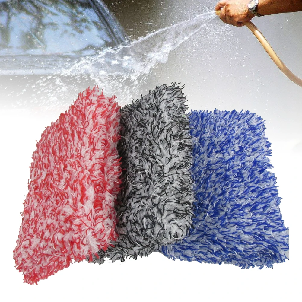 Ultra Soft Microfiber Auto Car Cleaning Washing Abosrption Sponge Cloth Towel Wash Car Cleaner Tools