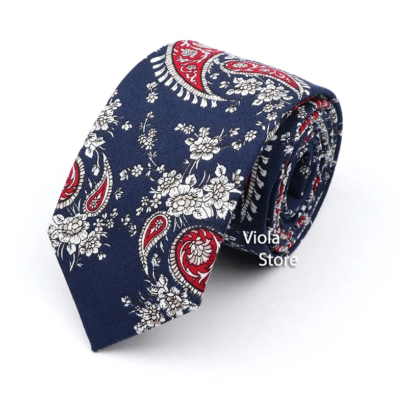 Fairy Tale Jungle Floral Bright Colorful Print 6cm Soft Cotton Tie Wedding Banquet Party Dress Tuxedo Gift Men Cravat Accessory