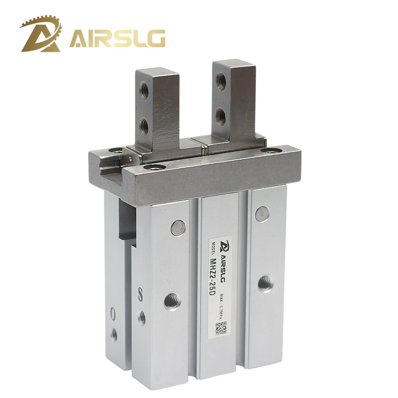 MHZ2 Pneumatischer Parallel-Fingergreifer 2-Backen-Luftklemme MHZ2-10S 16S 20S 25S 32S 40S MHZ2-10C Einfachwirkend Federrückstellung NC NO – Detail 6