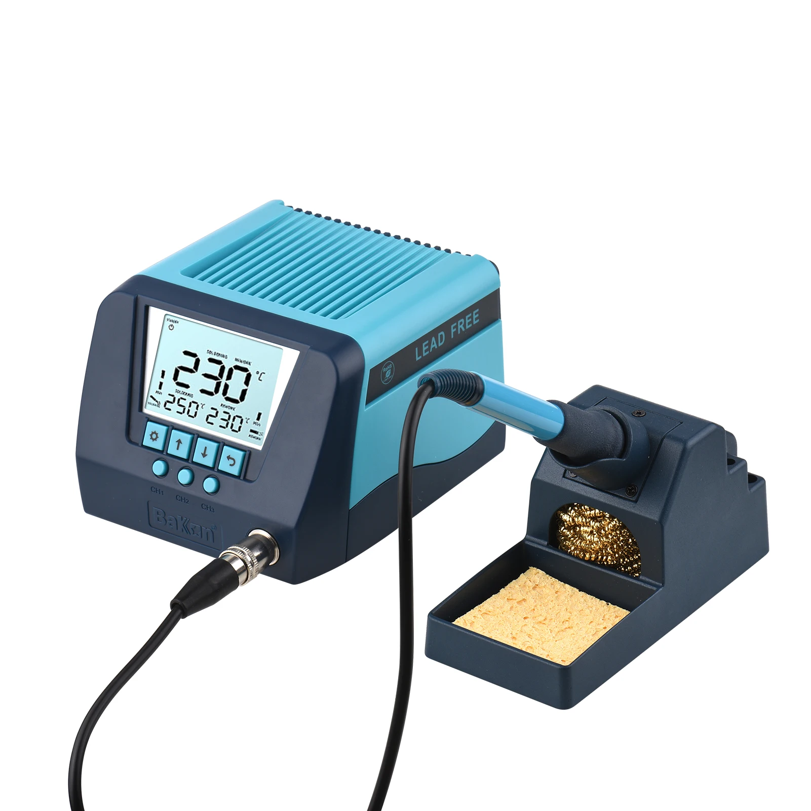 BAKON BK90 90W Solder Station Soldering Iron with Temperature Control (356℉-896℉Adjustable Range, ℃/℉) Auto Sleep Password Lock