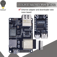official TTGO T-Internet-POE ESP32-WROVER-B LAN8720A Chip Ethernet Adapter And Downloader Expansion Board Programmable Hardware