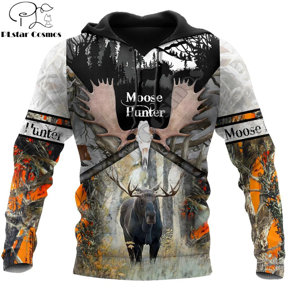 

Camo Moose Hunting 3D All Over Printed Hoodies Men Sweatshirt Unisex Streetwear Zip Pullover Casual Jacket Tracksuits KJ0223