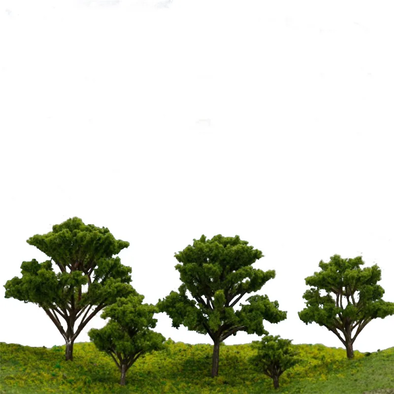 200pcs/lot 4cm Hotsale 2018 New Z Scale Miniature Architectural Model Green Pine Tree For Ho Train Layout Modelbouw Scene Hobby