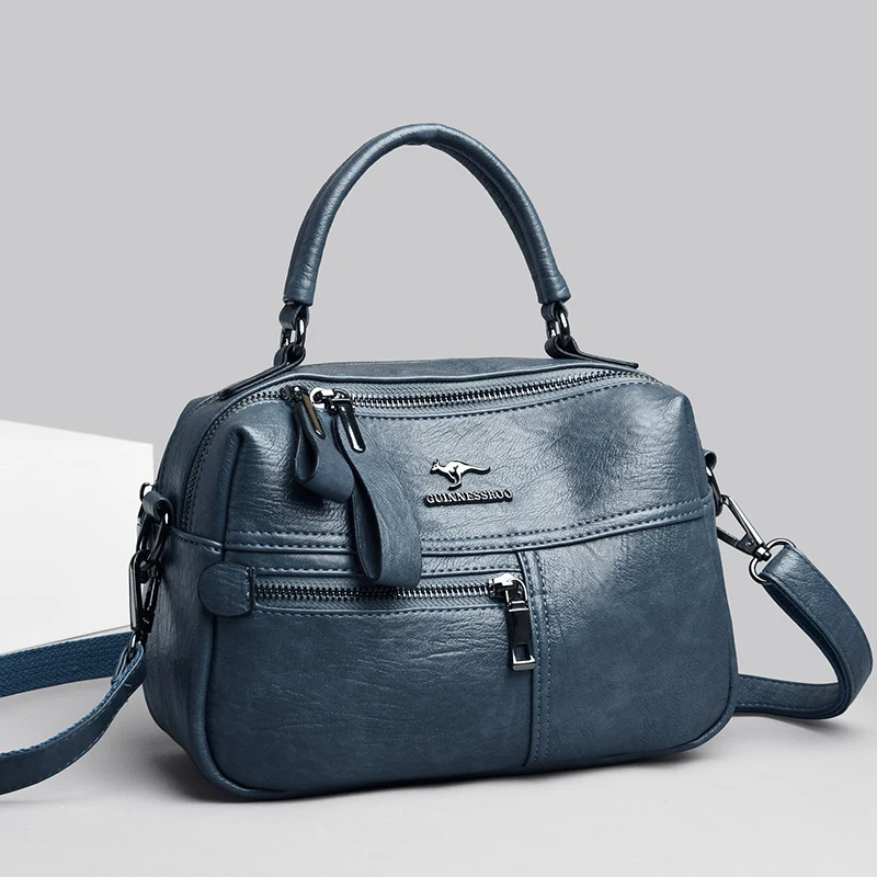 Designer borse a tracolla di lusso borsa da donna in morbida pelle di alta qualità doppia cerniera Design borse a tracolla da donna Bolsos 2021