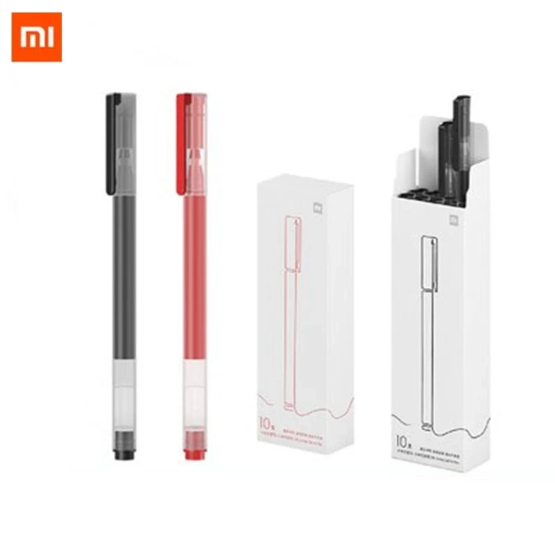 Xiaomi Mijia Super Durable Writing Sign Pen 0.5mm bullet pen black pen Signing Pens Smooth Switzerland Refill Red Black Ink Pen