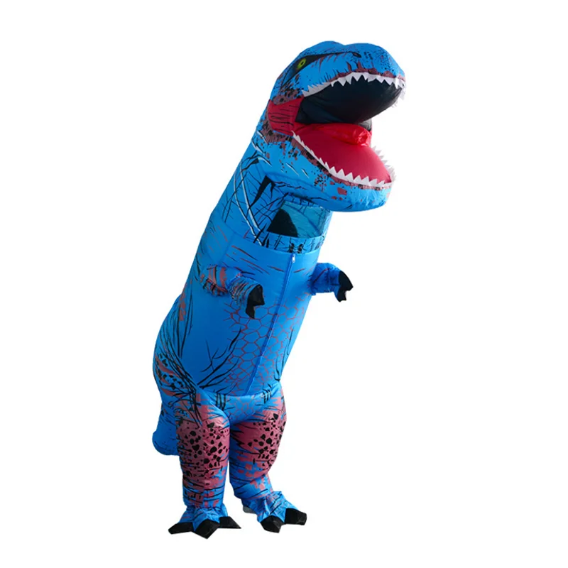 Nuovo costume da dinosauro gonfiabile per adulti T REX Party Fancy Dress Mascot Cosplay Costume di Halloween per uomo Donna Bambino Dino Cartoon