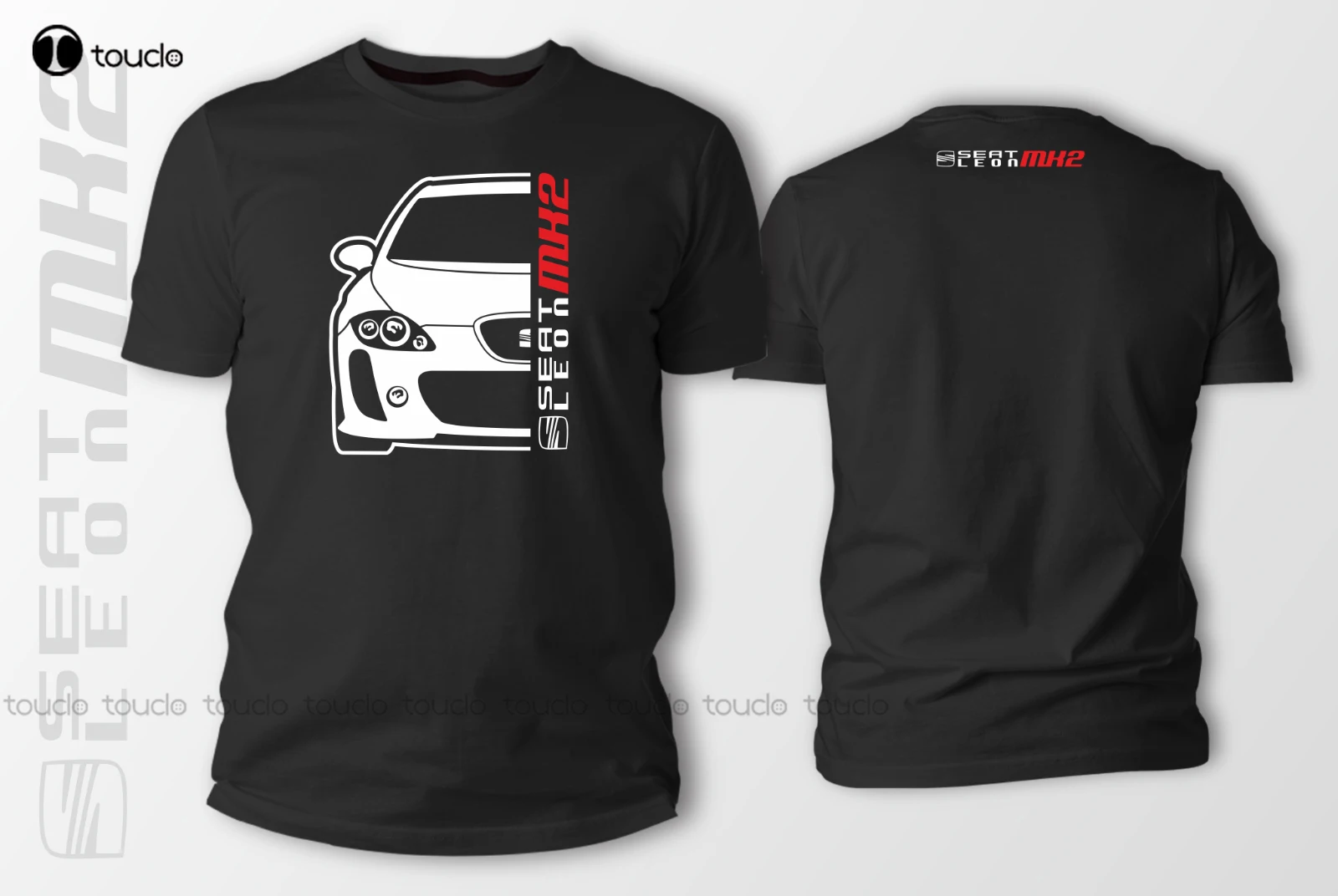 

Double Side Espana Leon Mk2 K1 Car Auto Black Hot Summer Men'S T Shirt Fashion Print Short Sleeve Cool Tees