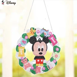 Disney 5D diament malarstwo wieniec świąteczny specjalny Rhinestone Cartoon Donald Mickey dziecko haft DIY dekoracja wnętrz (rękodzieło)