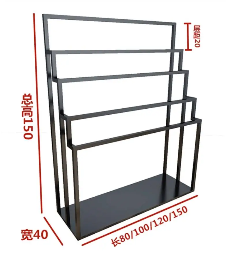Kleding Winkel Sjaal Display Rack Opknoping Handdoek Badhanddoek Ijzer Plank Vloer Zijden Sjaal Rek Doek Sjaal Display Rack