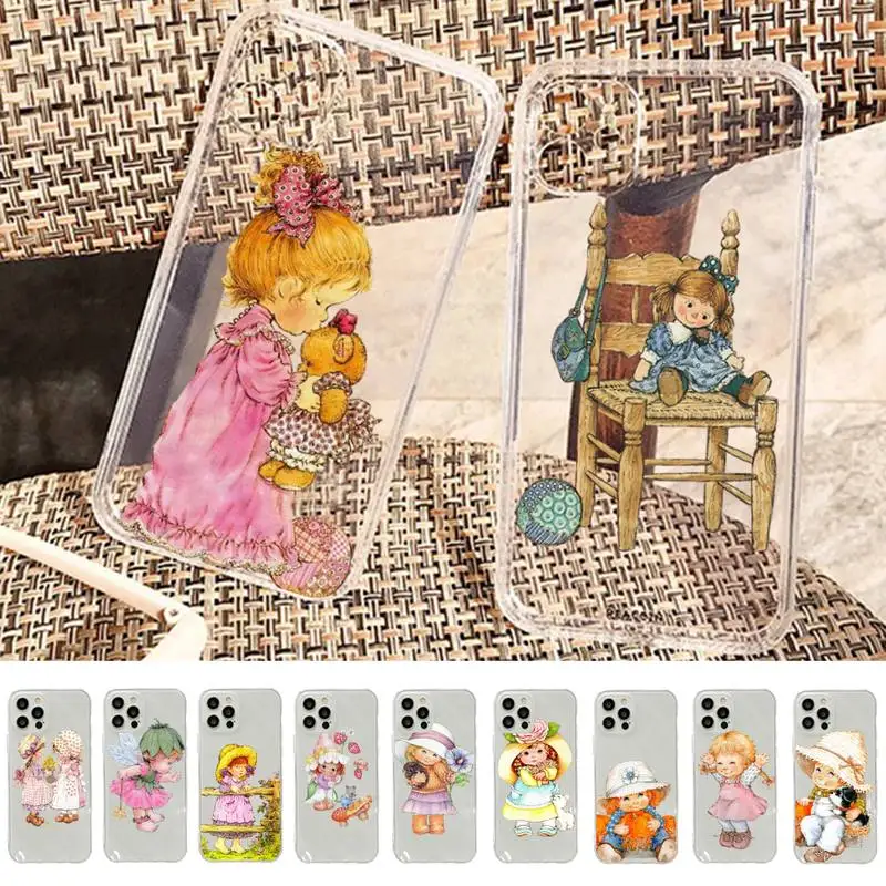 Sarah Kay Little Girl Phone Case for iphone 13 11 12 pro XS MAX 8 7 6 6S Plus X 5S SE 2020 XR case