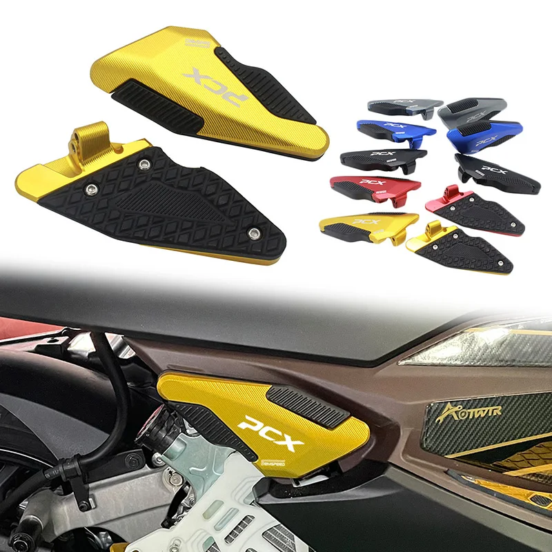 

For Honda 2023 PCX 125 160 2022 2020 2021 Rear Motorbike Passenger Footrest Step Motorcycle Pedals Foot Pegs PCX160 Accessories