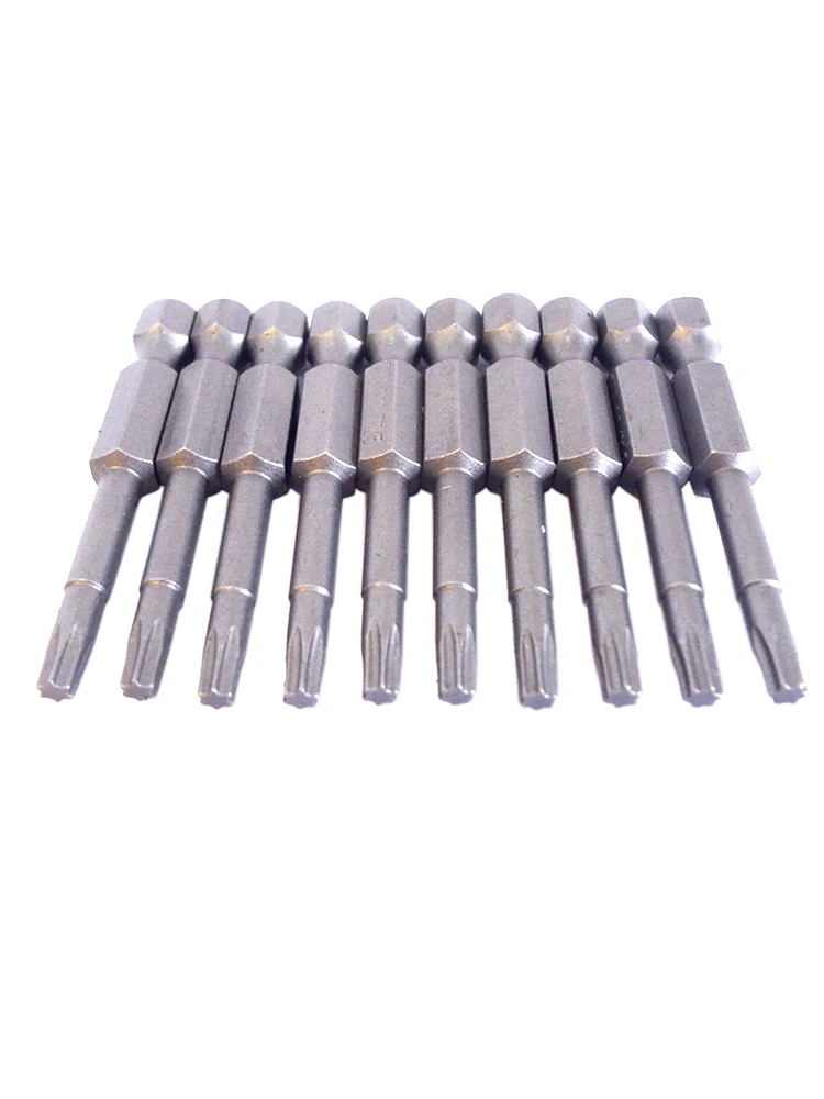 BOSI 10 шт. 1/4 дюйма шестигранный хвостовик T15 Torx Защитная головка отвертка сверла