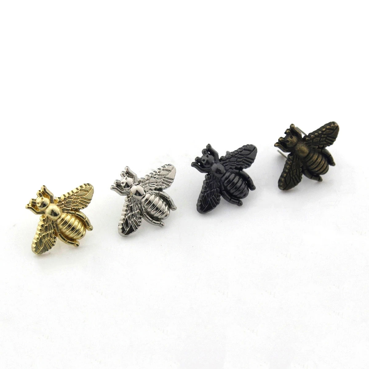 2pcs Metal Bee Shape Decoration Buckle New Style Bag Clip Clasp Hardware for Leather Craft Bag Handbag Shoe DIY Accessories