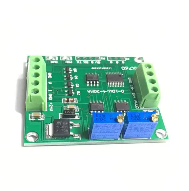 Taidacent-tablero transmisor de peso lineal, 4-20ma, 0-10v, medidor de tensión, módulo transmisor amplificador de señal de celda de carga