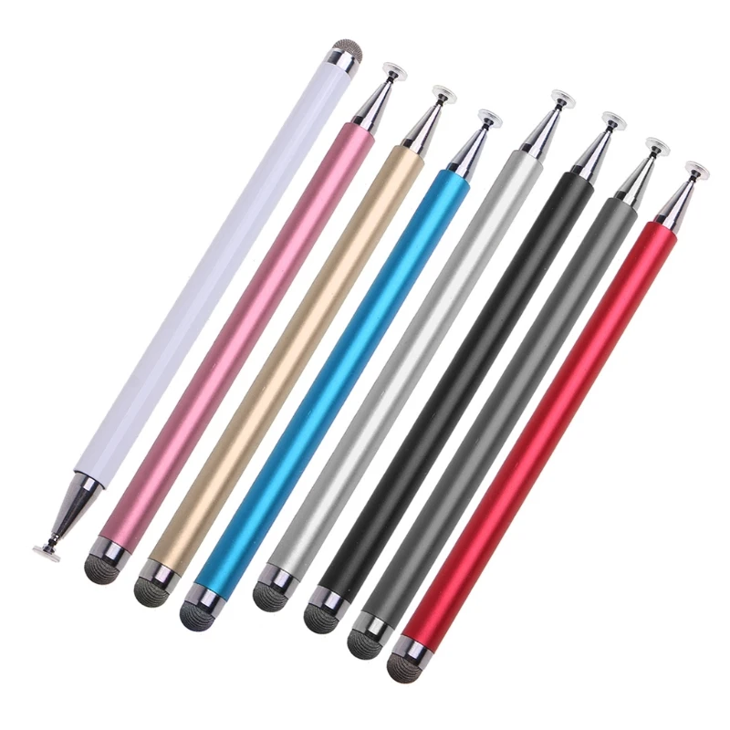 Capacitive Stylus 2-in-1 Universal Touch Screen Pen for All Touch Screen Tablets Phones with Transparent Suction Cup