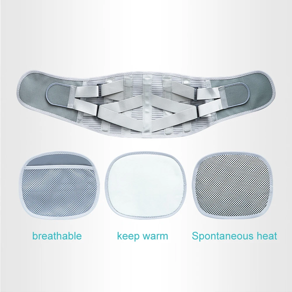 

Orthopedic Tourmaline Self-heating Magnetic Steel Bone Waist Widen Belt Men Women Lumbar Support Back Brace Belt Tourmaline